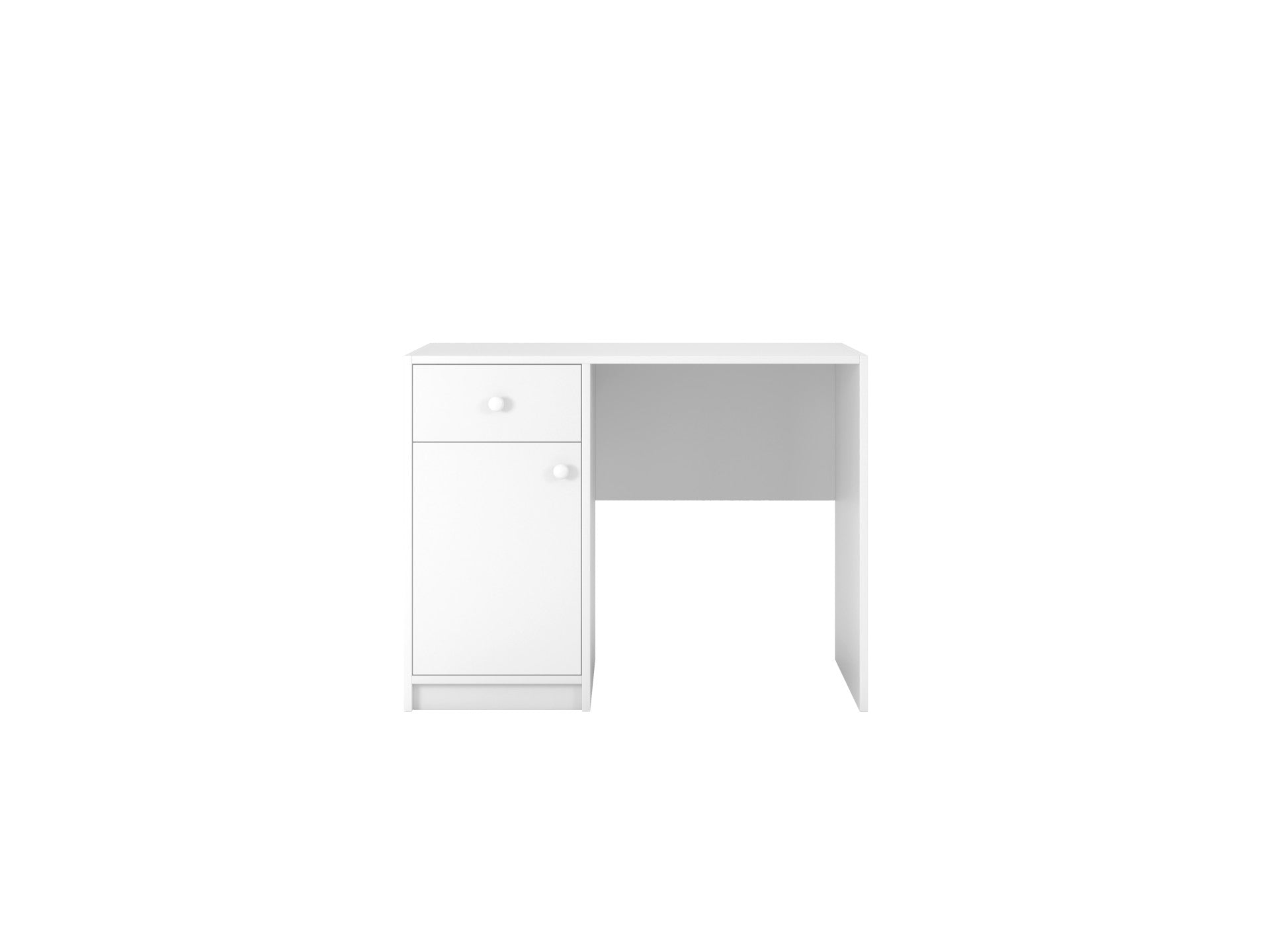 Multifunctional White Desk for Kids and Teens