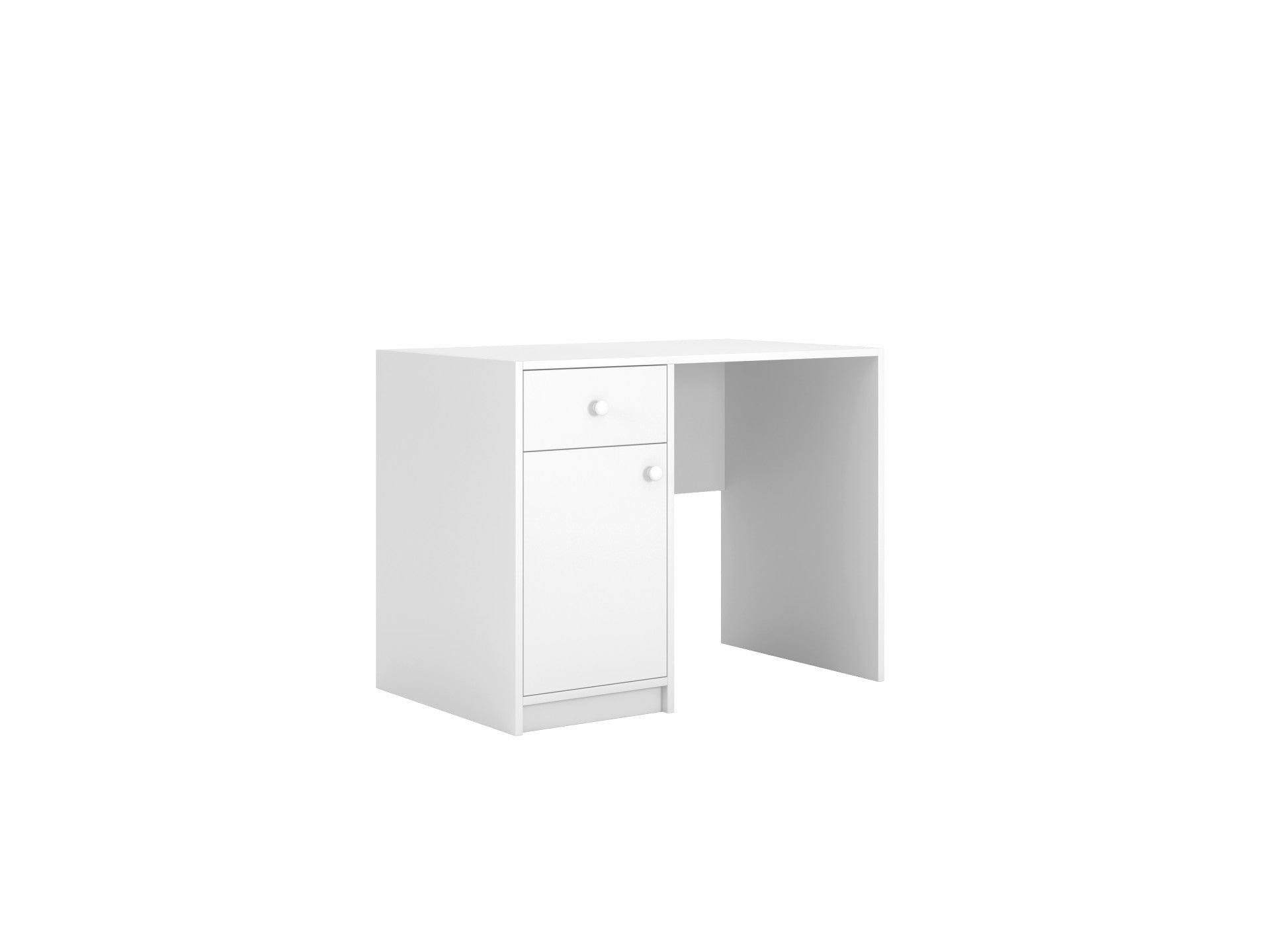 Multifunctional White Desk for Kids and Teens