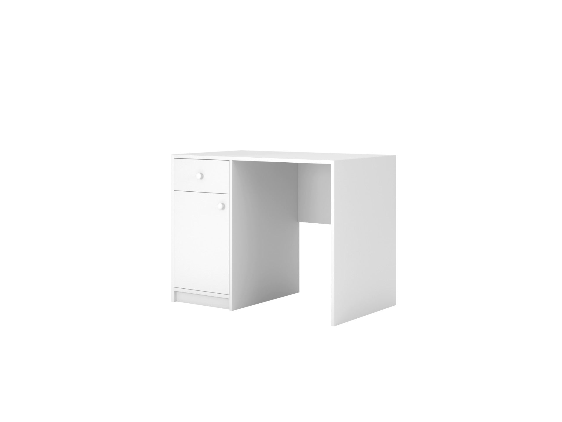 Multifunctional White Desk for Kids and Teens