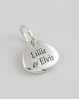 Pet Paw Print Personalised Silver Charm