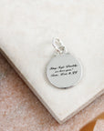 Travel Safe Compass Personalised Silver Charm