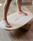 Round Balance Board With Exercise Roll - Centered Logo