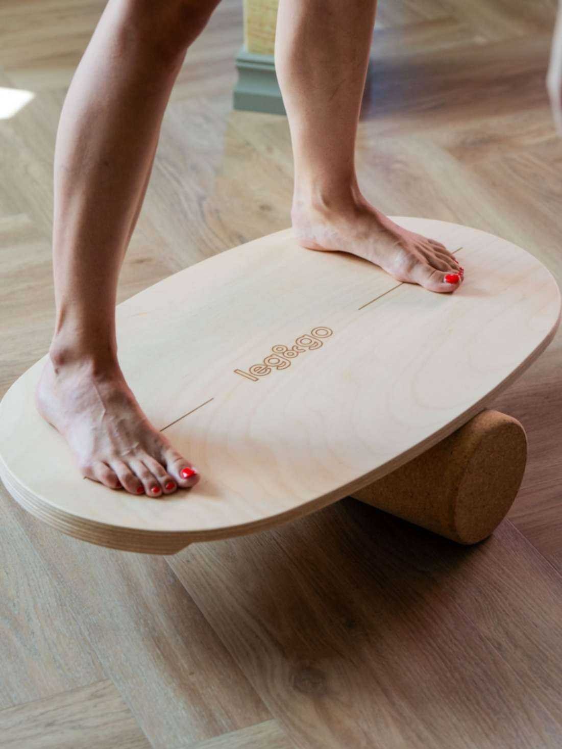 Round Balance Board with Exercise Roller