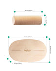 Round Balance Board With Exercise Roll - Side Logo