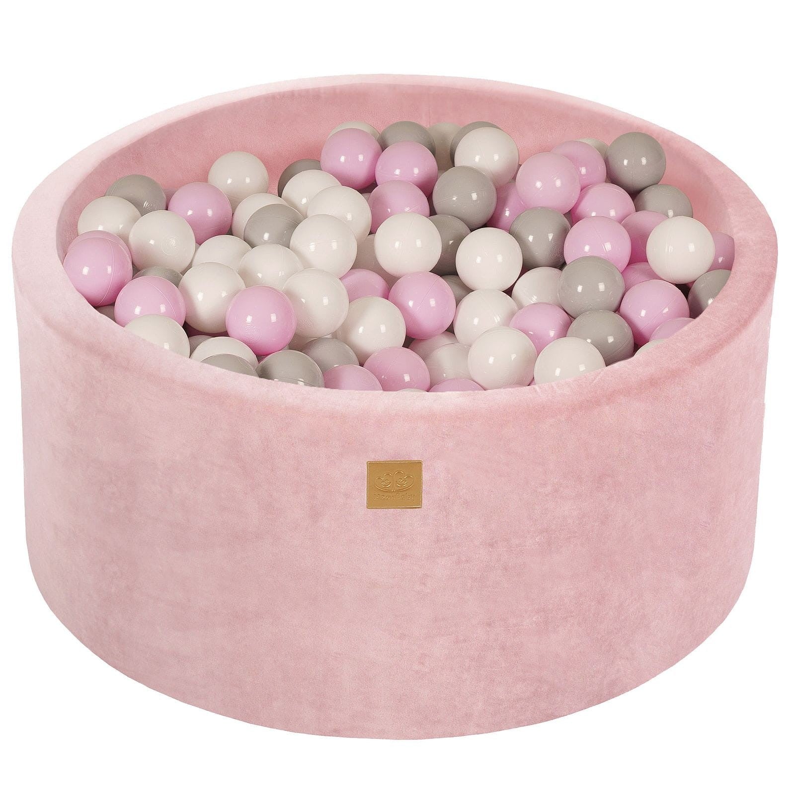 Light Pink Velvet Ball Pit with 300 Play Balls