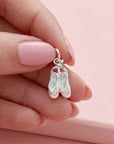 Ballet Shoe Silver Charm