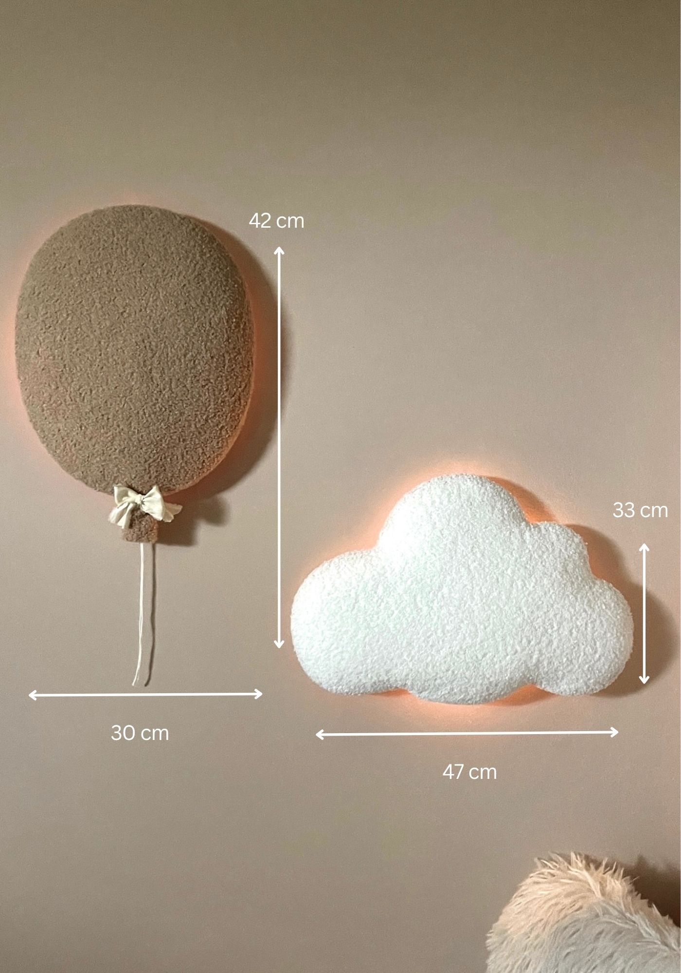 Set Brown Balloon and Big  Cloud-1