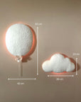 Set White Balloon and Small Cloud-1