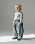 Balloon Denim Trousers