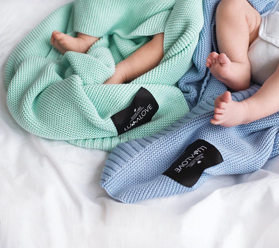 Scandinavian Bamboo & Cotton Baby Blanket - Ultra Soft, Hypoallergenic, Breathable for All Seasons | 80x100cm | OEKO-TEX Certified by Lullalove UK at brixbailey.com
