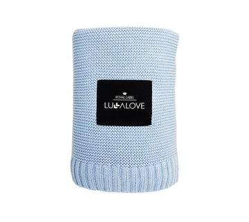 Scandinavian Style All Season Baby Blanket - Super Soft Bamboo & Cotton Blend | 80x100 cm | OEKO-TEX Certified by Lullalove UK at brixbailey.com