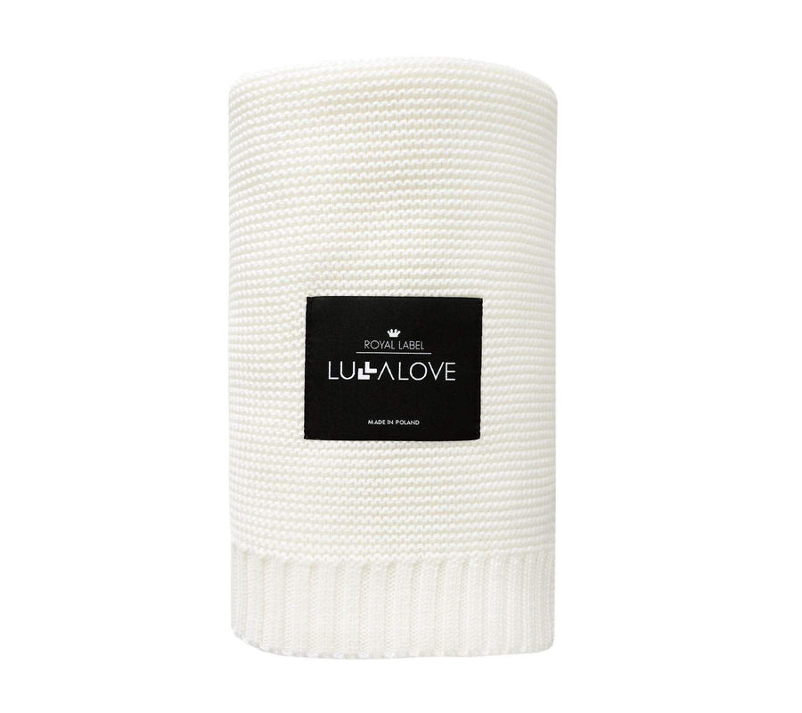 Bamboo baby blanket - Coconut - Classic knit
