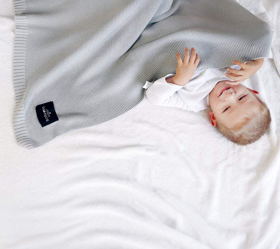 Scandinavian Style All Season Bamboo & Cotton Baby Blanket - Soft, Hypoallergenic & Eco-Friendly by Lullalove UK at brixbailey.com