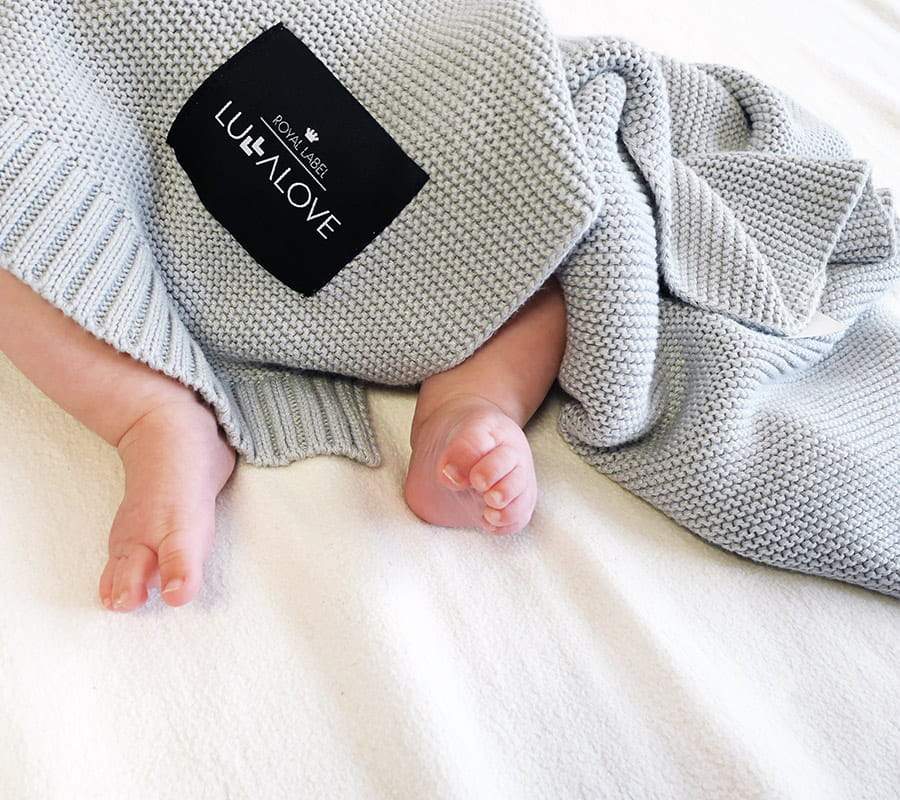 Scandinavian Style All Season Bamboo & Cotton Baby Blanket - Soft, Hypoallergenic & Eco-Friendly by Lullalove UK at brixbailey.com