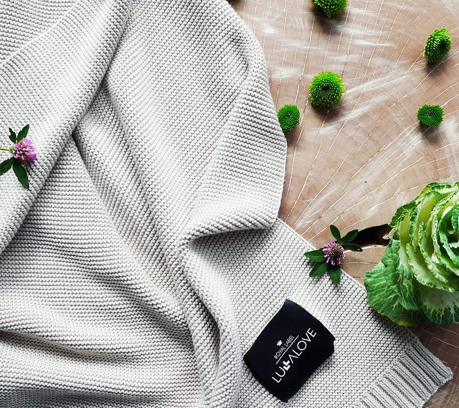 Scandinavian Style All Season Bamboo & Cotton Baby Blanket - Soft, Hypoallergenic & Eco-Friendly by Lullalove UK at brixbailey.com