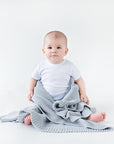 Scandinavian Style All Season Bamboo & Cotton Baby Blanket - Soft, Hypoallergenic & Eco-Friendly by Lullalove UK at brixbailey.com