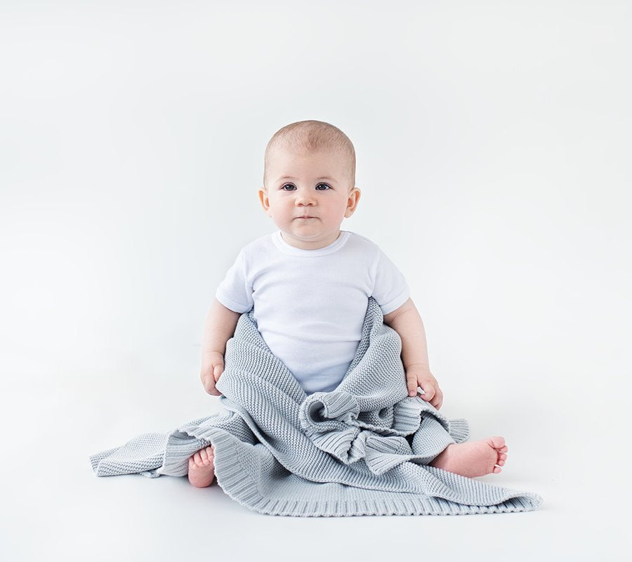 Scandinavian Style All Season Bamboo & Cotton Baby Blanket - Soft, Hypoallergenic & Eco-Friendly by Lullalove UK at brixbailey.com