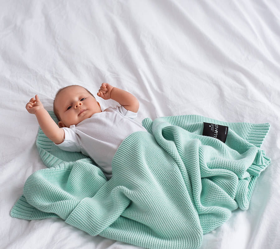Scandinavian Style All Season Bamboo & Cotton Baby Blanket - Soft, Hypoallergenic, Eco-Friendly by Lullalove UK at brixbailey.com