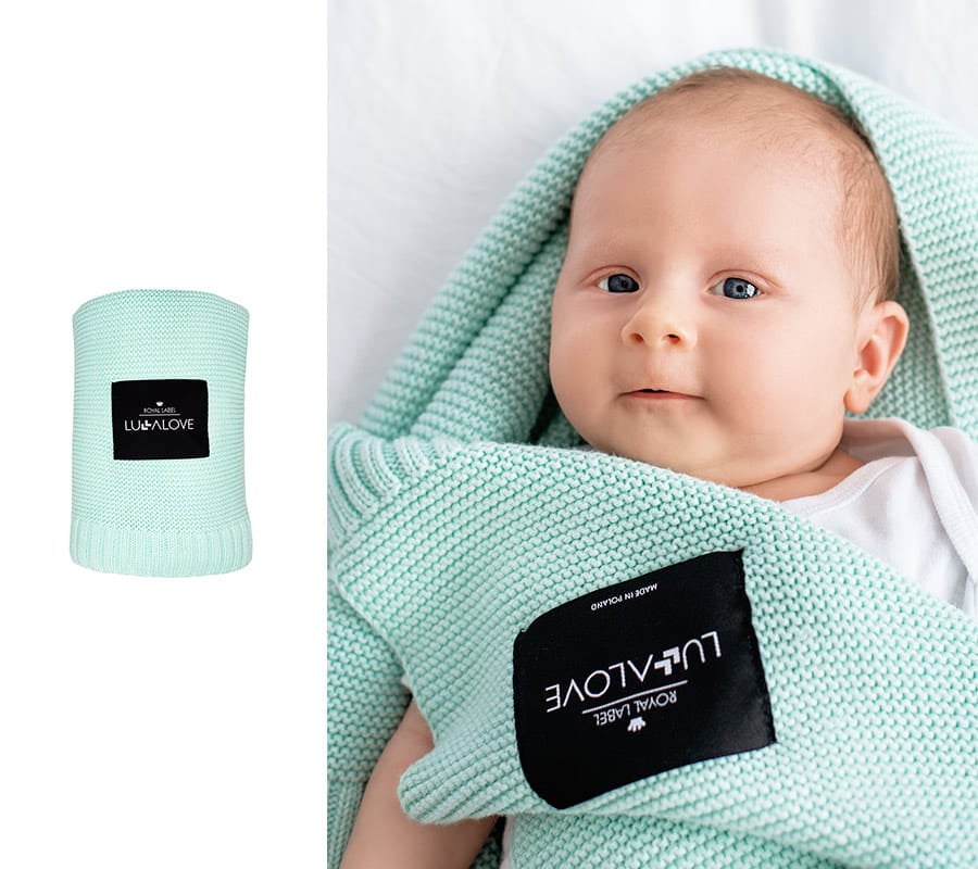 Scandinavian Style All Season Bamboo & Cotton Baby Blanket - Soft, Hypoallergenic, UV Resistant - 80x100 cm by Lullalove UK at brixbailey.com