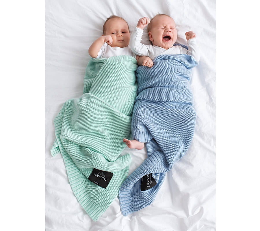 Scandinavian Style All Season Bamboo & Cotton Baby Blanket - Soft, Hypoallergenic, Eco-Friendly by Lullalove UK at brixbailey.com