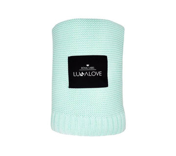 Scandinavian Style All Season Bamboo & Cotton Baby Blanket - Hypoallergenic, Soft & Eco-Friendly - 80x100 cm by Lullalove UK at brixbailey.com