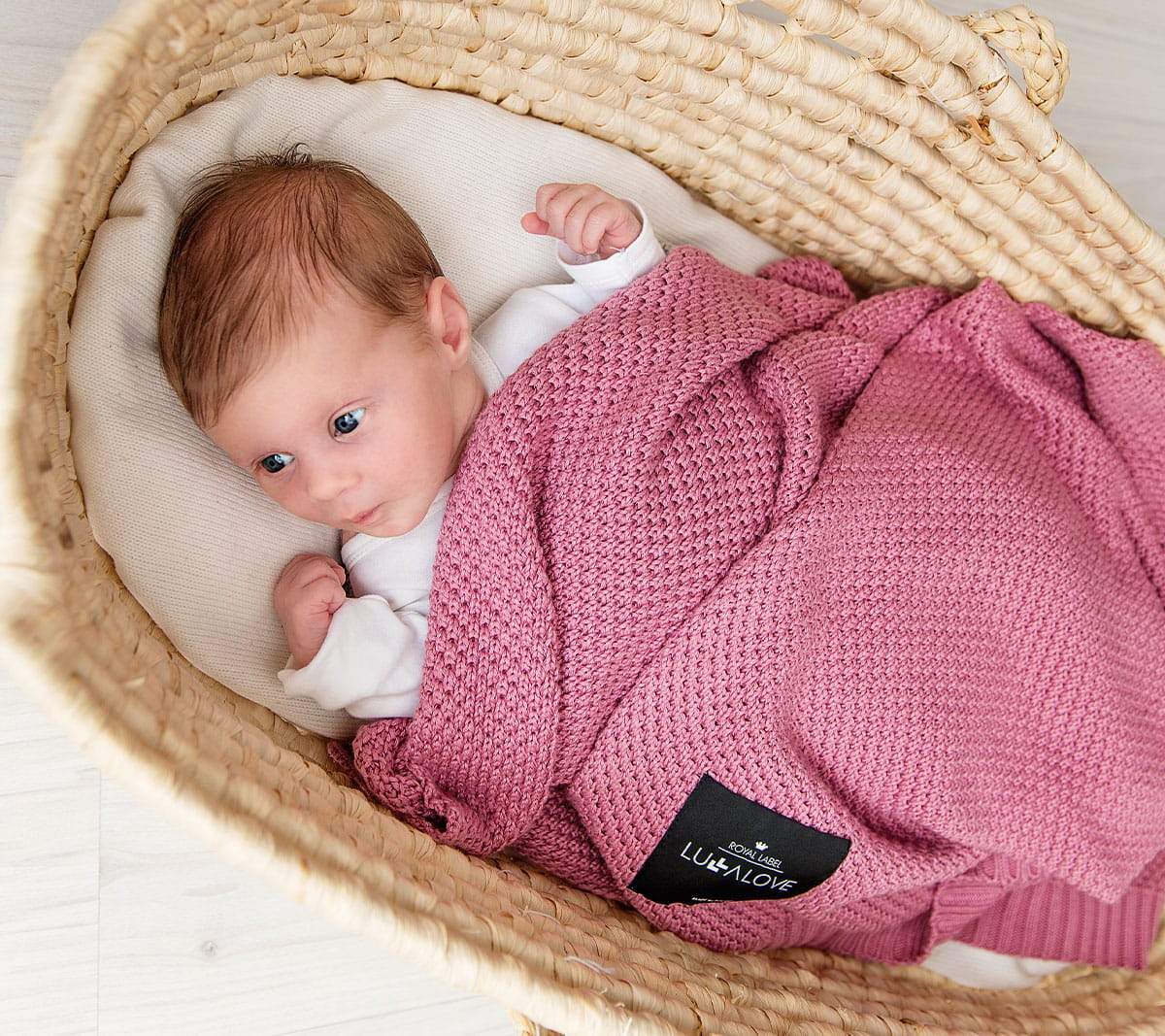 Scandinavian Style All Season Bamboo & Cotton Baby Blanket - Hypoallergenic, Soft & Eco-Friendly by Lullalove UK at brixbailey.com
