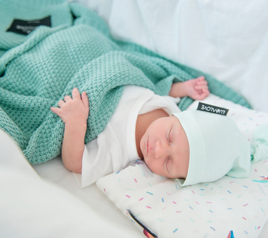Scandinavian Style All Season Bamboo & Cotton Baby Blanket - Soft, Hypoallergenic & Eco-Friendly by Lullalove UK at brixbailey.com