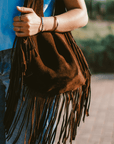 Shoulder Bag suede Nora