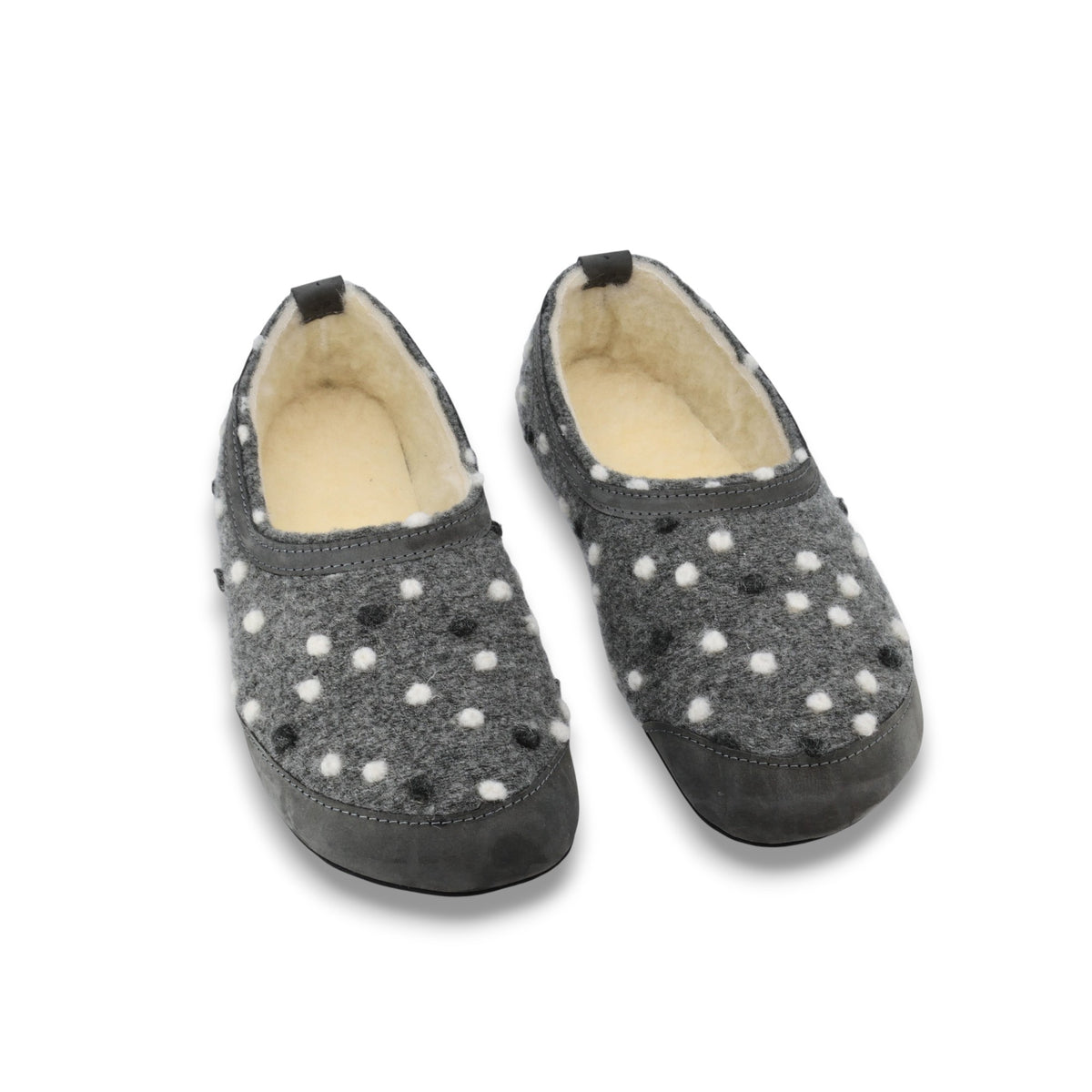 Barefoot Slippers Poksa – Grey Dots