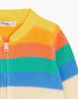 Rainbow Stripe Organic Cotton Baby & Kids Cardigan