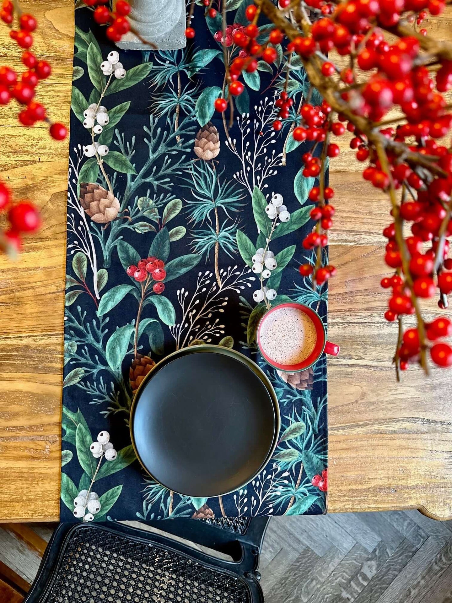 Bright & Festive Rectangular Table Runner – Premium European Cotton by Hortensias Home at www.brixbailey.com