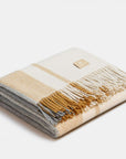 Natural Alpaca Wool Throw Classic Tartan