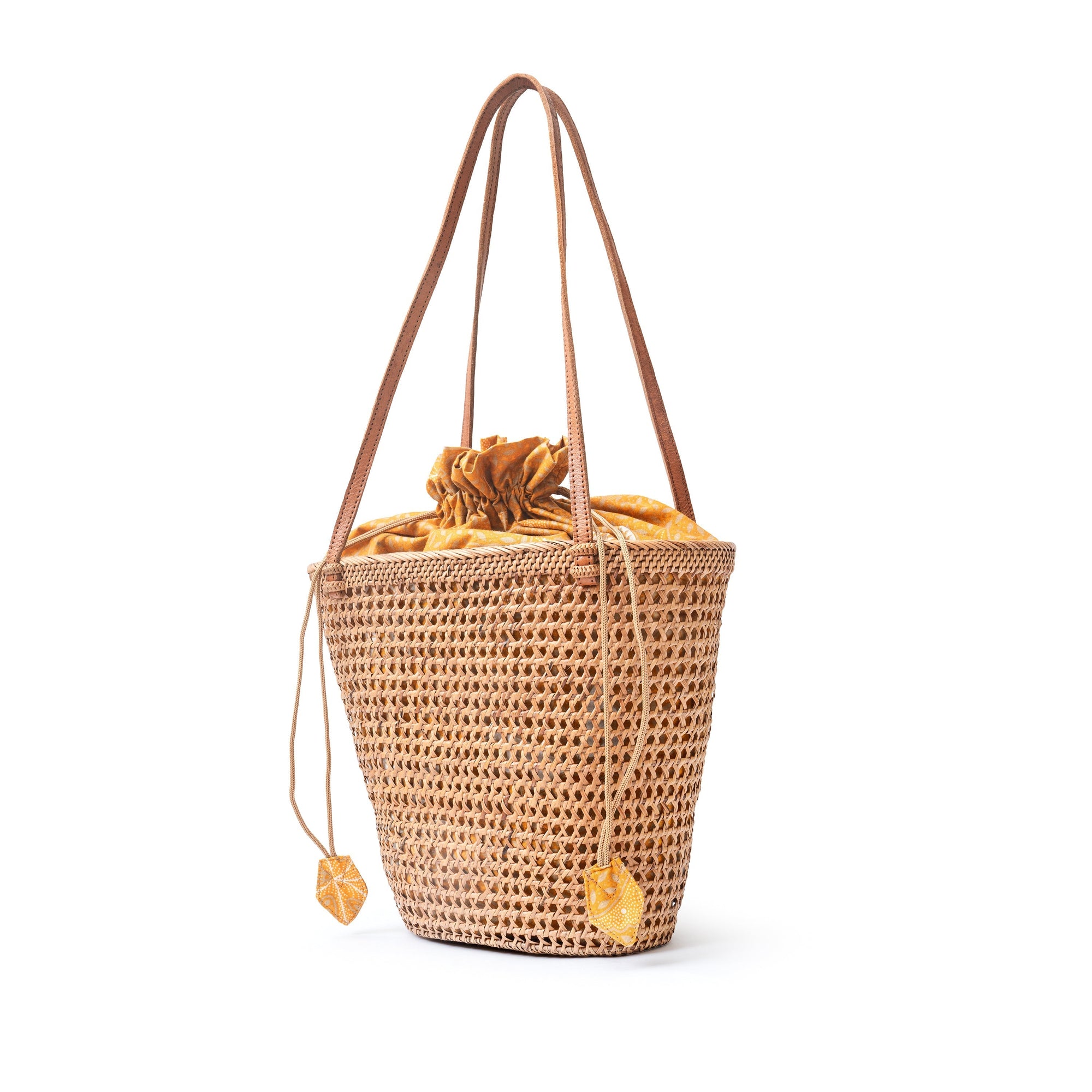 Rattan Mesh Tote Shopper