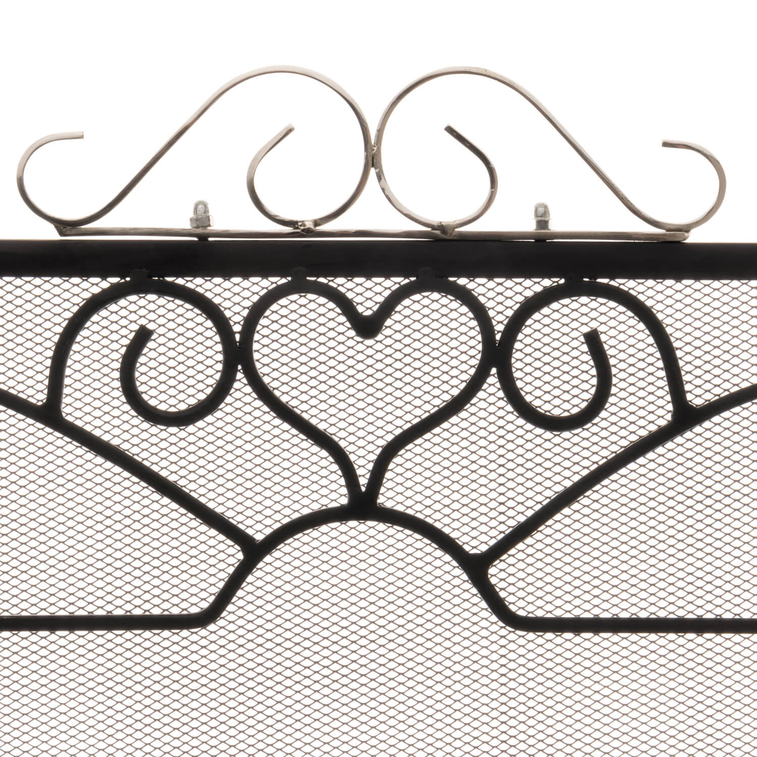 Premium Chrome Fire Screen | Triple-Fold Heat Shield