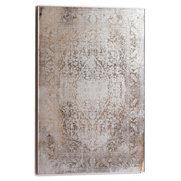 Antique bronze etched foxed wall mirror with vintage patterns, 92x62cm, for living rooms or bedrooms. by Sostter at brixbailey.com