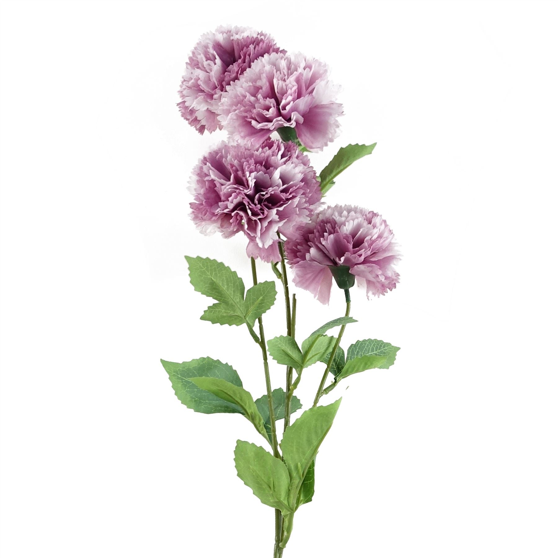 Pack of 6 x Artificial Flowers Pink Carnation Stem - 4 Flowers 70cm-2