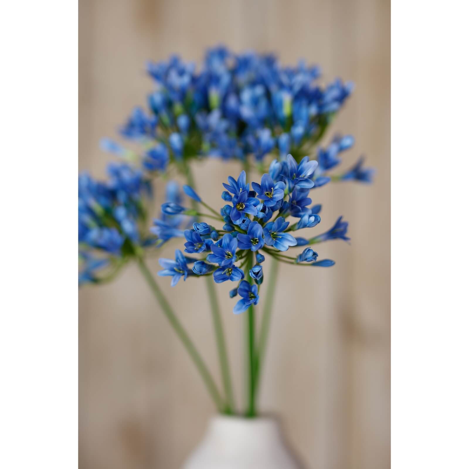 Blue Agapanthus Stem Faux Flower Decor