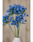 Blue Agapanthus Stem Faux Flower Decor