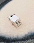Beach Hut Personalised Silver Charm
