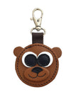 Brown Bear Handmade Leather Bag Charm