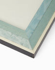 Beautiful Blue Marquetry Photo Frame with White Stripe 6x4"