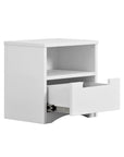 Classic White Bedside Table for Children