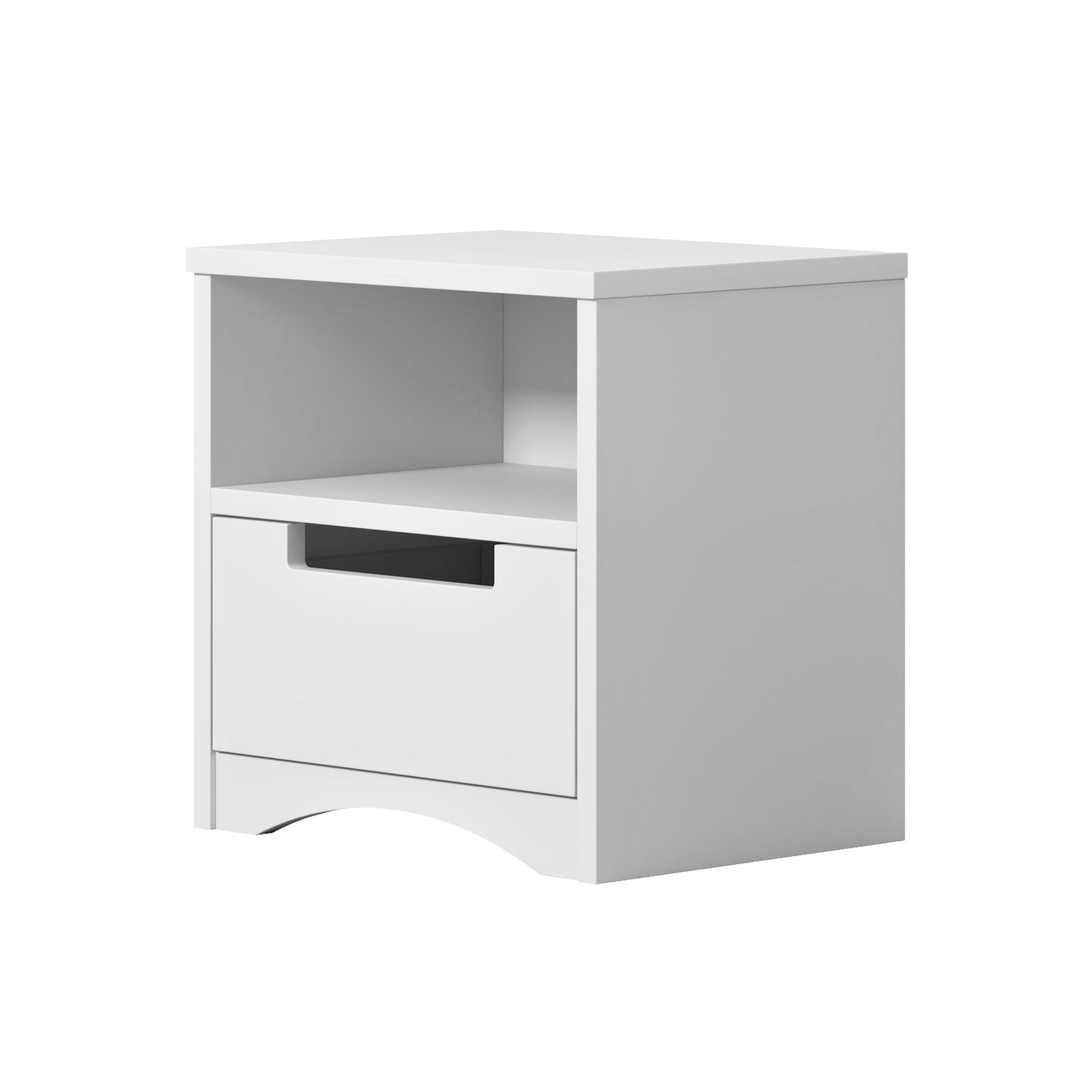 Classic White Bedside Table for Children