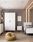 Bedside Table Kubi - White