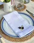 Embroidered Linen Napkins - Bees