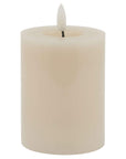 Taupe Melt Effect LED Wax Candle for Cosy Lighting