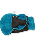 Soho Poms Black & Teal Teddy Bear Waterproof Dog Jacket