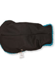 Soho Poms Black & Teal Teddy Bear Waterproof Dog Jacket