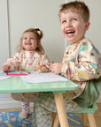Long Sleeved Baby Bib - Snack Time