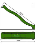 3m Green Children's Water Slide for Climbing Frames